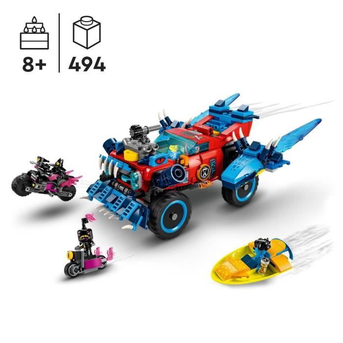 LEGO DREAMZzz 71458 La Voiture Crocodile Jouet de Voiture 2-en-1 un Monster Truck