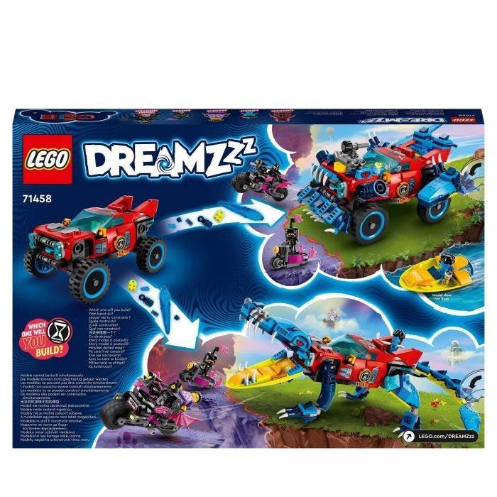 LEGO DREAMZzz 71458 La Voiture Crocodile Jouet de Voiture 2-en-1 un Monster Truck