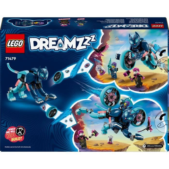 LEGO DREAMZzz 71479 Le Chat-moto de Zoey - Set d’Animal - Moto pour Enfants et Figurines