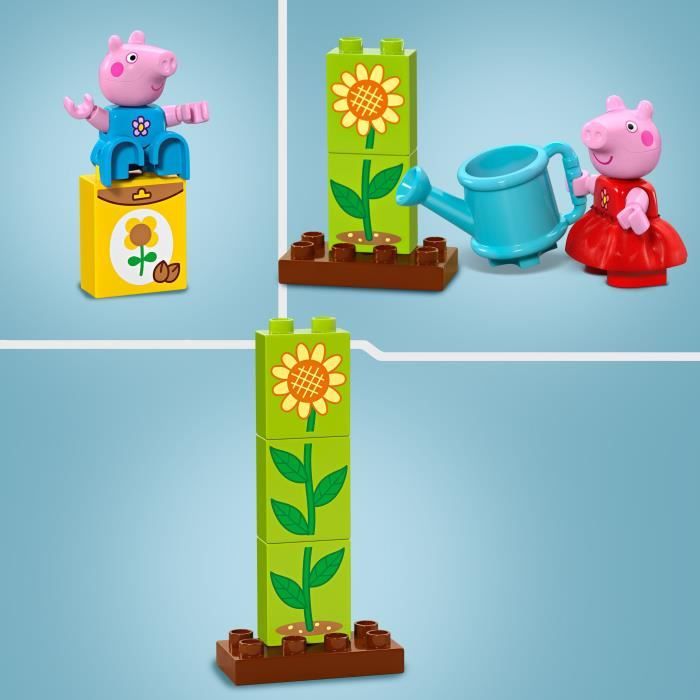 LEGO DUPLO 10431 Le Jardin et la Cabane dans l’Arbre de Peppa Pig - Jouet Créatif