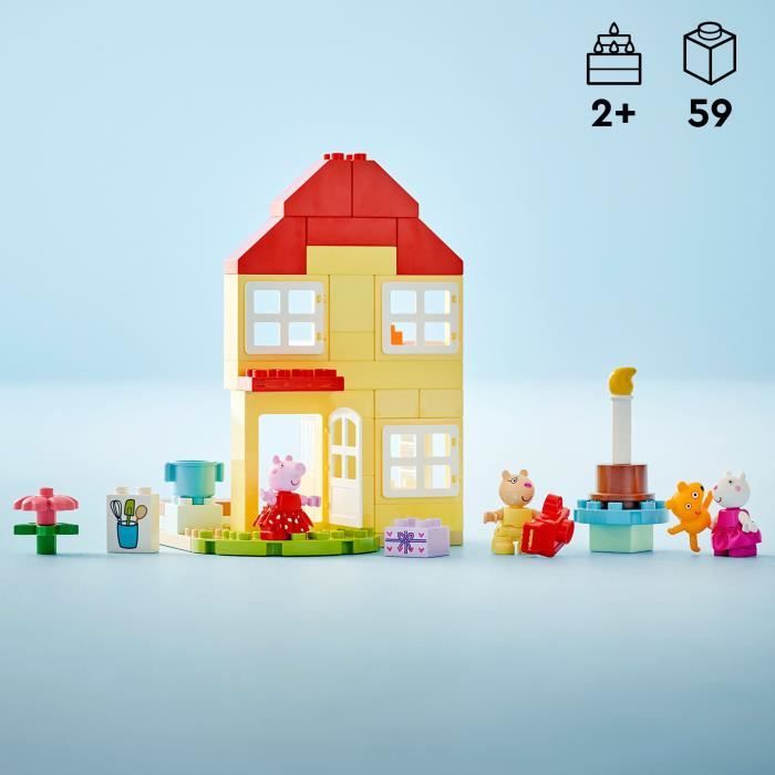 LEGO DUPLO 10433 La fete d’anniversaire chez Peppa Pig - Jouet a Construire des 2 Ans