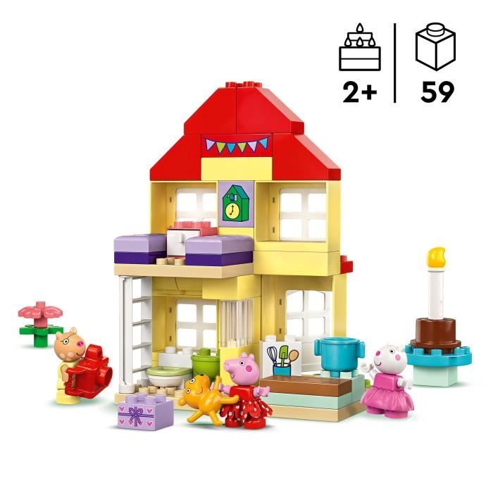 LEGO DUPLO 10433 La fete d’anniversaire chez Peppa Pig - Jouet a Construire des 2 Ans