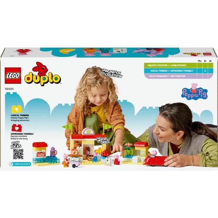 LEGO DUPLO 10434 Le Supermarché de Peppa Pig - Jouet Enfants 2 Ans