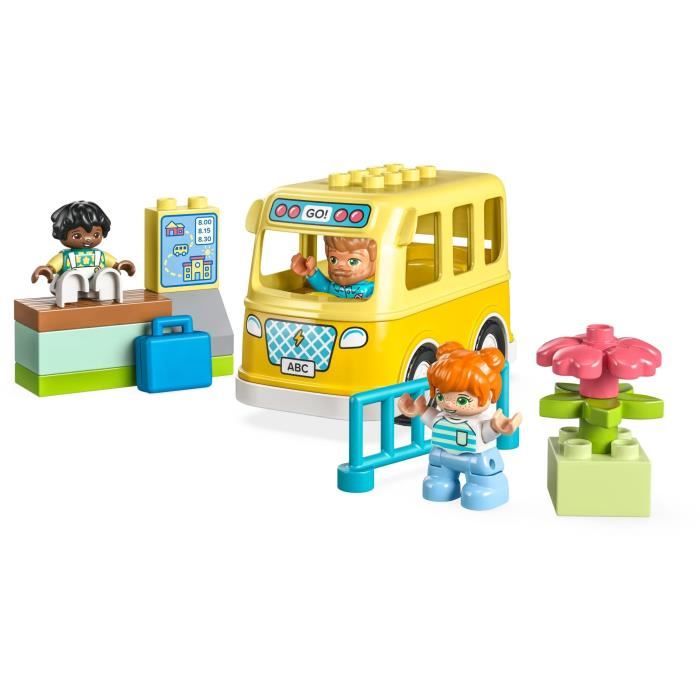 LEGO DUPLO 10988 Le Voyage en Bus Jouet Éducatif pour Développer la Motricité Fine Enfants 2 Ans