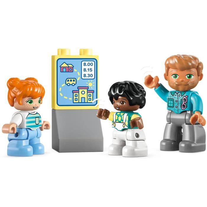 LEGO DUPLO 10988 Le Voyage en Bus Jouet Éducatif pour Développer la Motricité Fine Enfants 2 Ans