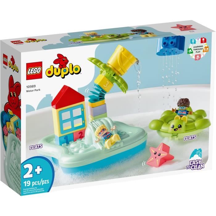 LEGO DUPLO 10989 Le Parc Aquatique Jouet pour Enfants Des 2 Ans Jeu d’Eau pour Baignoire