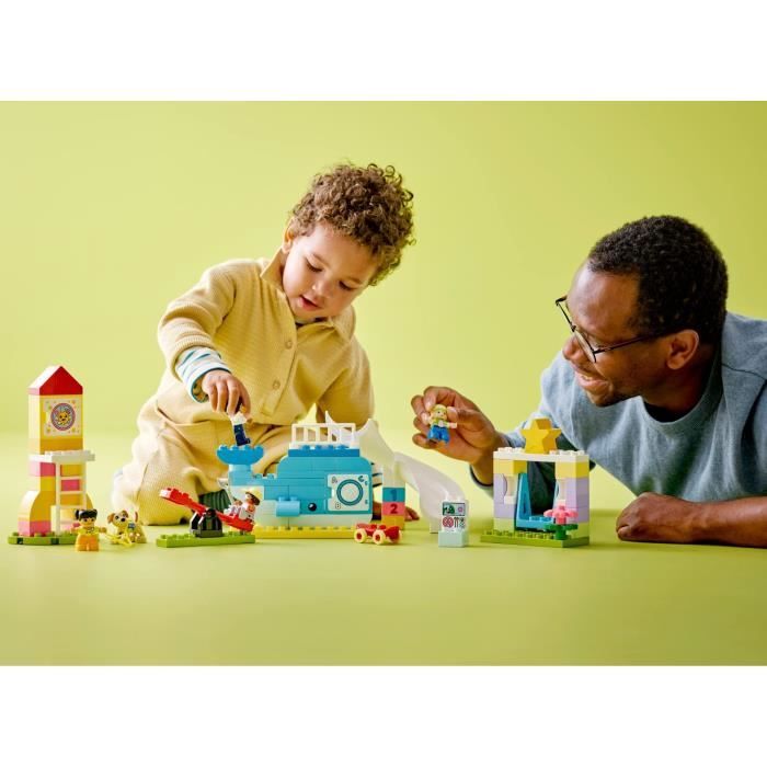 LEGO DUPLO 10991 L’Aire de Jeux des Enfants Jouet pour Apprendre les Lettres Chiffres et Couleurs