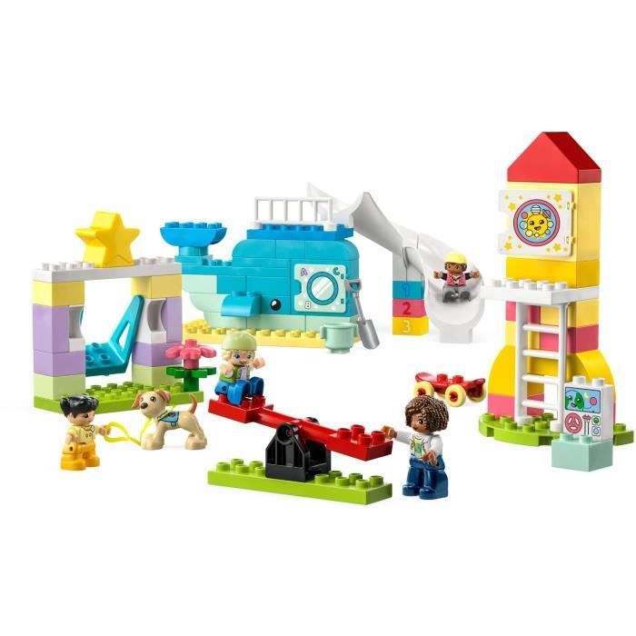 LEGO DUPLO 10991 L’Aire de Jeux des Enfants Jouet pour Apprendre les Lettres Chiffres et Couleurs