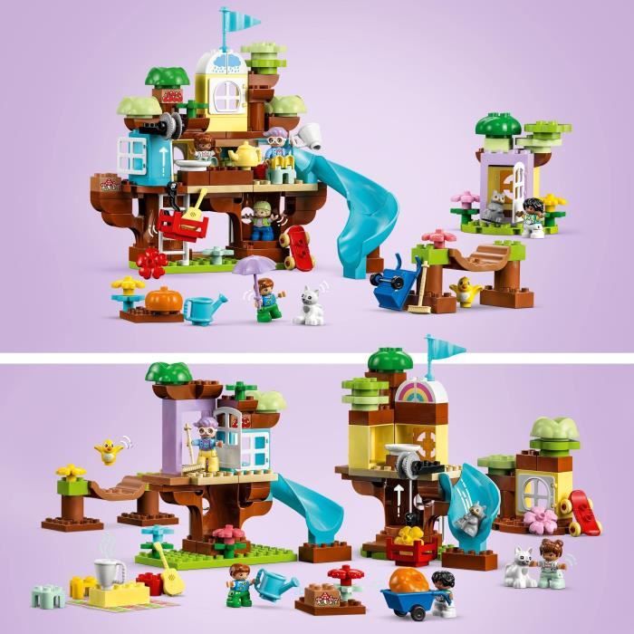 LEGO DUPLO 10993 La Cabane dans l’Arbre 3-en-1 Jouet Éducatif pour Enfants Des 3 Ans avec Briques