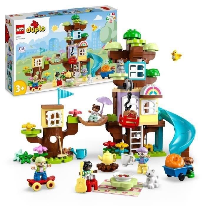 LEGO DUPLO 10993 La Cabane dans l’Arbre 3-en-1 Jouet Éducatif pour Enfants Des 3 Ans avec Briques