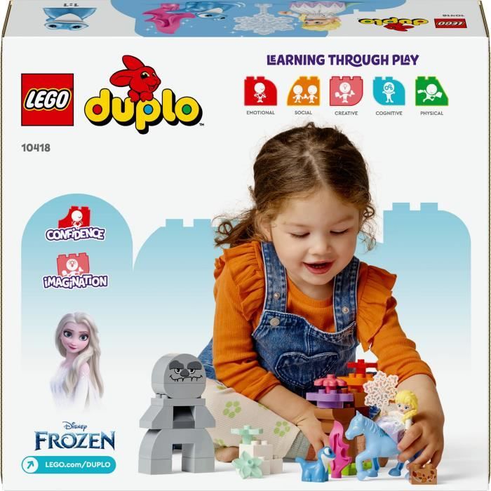 LEGO DUPLO | Disney 10418 Elsa et Bruni dans la Foret Enchantée Jouet de Construction