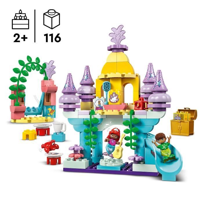 LEGO DUPLO | Disney 10435 Le palais sous-marin magique d’Ariel - Poupée La Petite Sirene