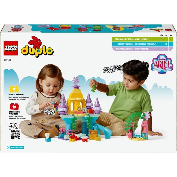 LEGO DUPLO | Disney 10435 Le palais sous-marin magique d’Ariel - Poupée La Petite Sirene