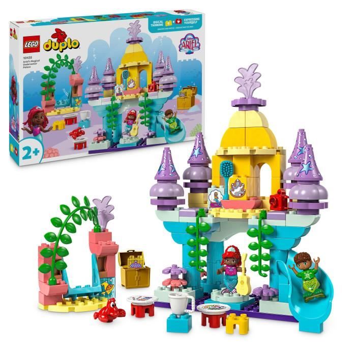 LEGO DUPLO | Disney 10435 Le palais sous-marin magique d’Ariel - Poupée La Petite Sirene