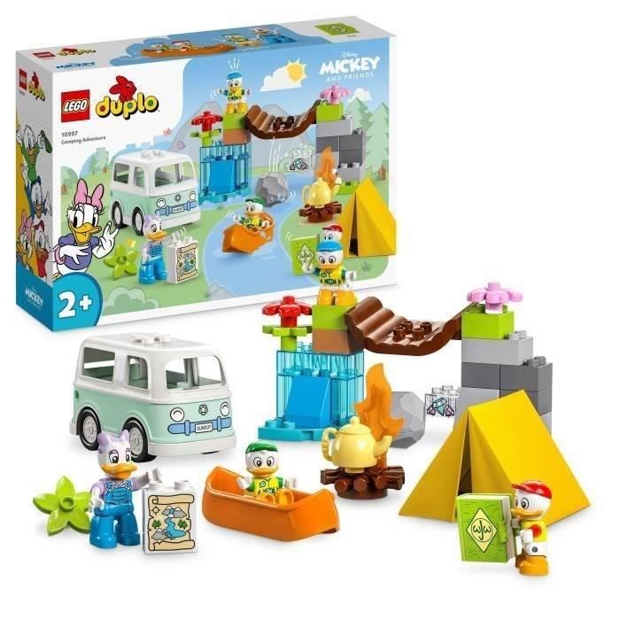 LEGO DUPLO Disney Mickey et ses Amis 10997 L’Aventure au Camping Jouet avec Figurines Daisy Duck