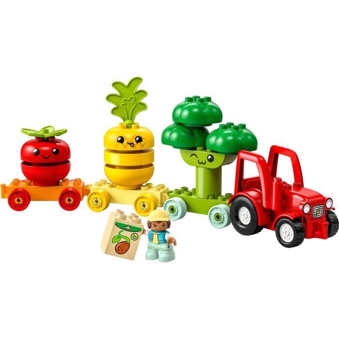 LEGO DUPLO My First 10982 Le Tracteur des Fruits et Légumes Jouet a Empiler et a Trier