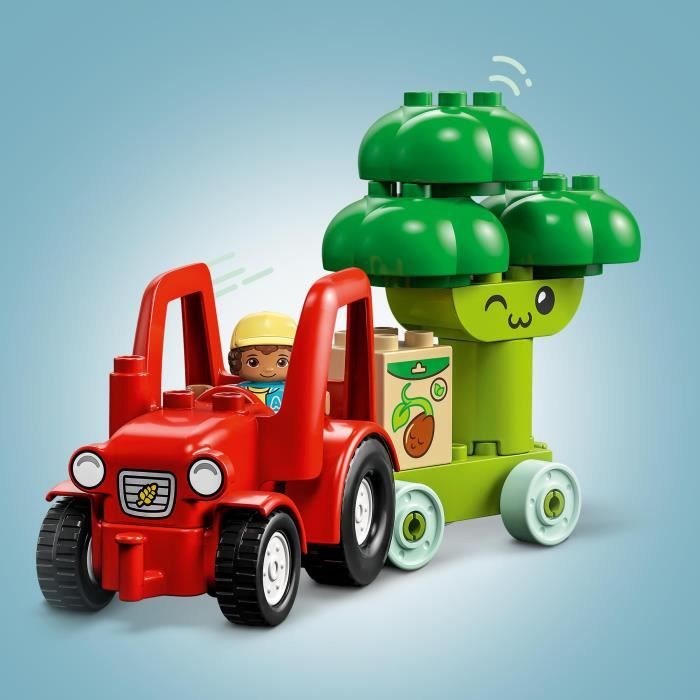 LEGO DUPLO My First 10982 Le Tracteur des Fruits et Légumes Jouet a Empiler et a Trier