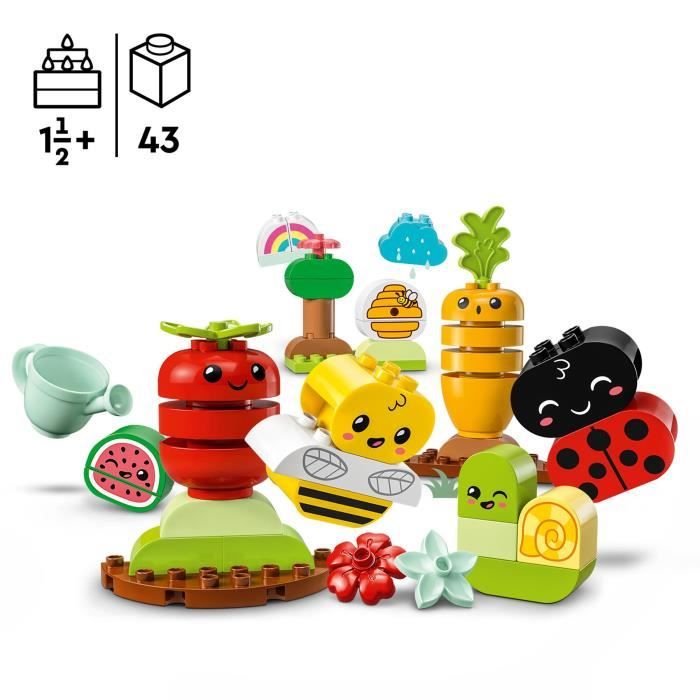 LEGO DUPLO My First 10984 Le Jardin Bio Jouets Éducatif a Empiler pour Bébés Des 1,5 An