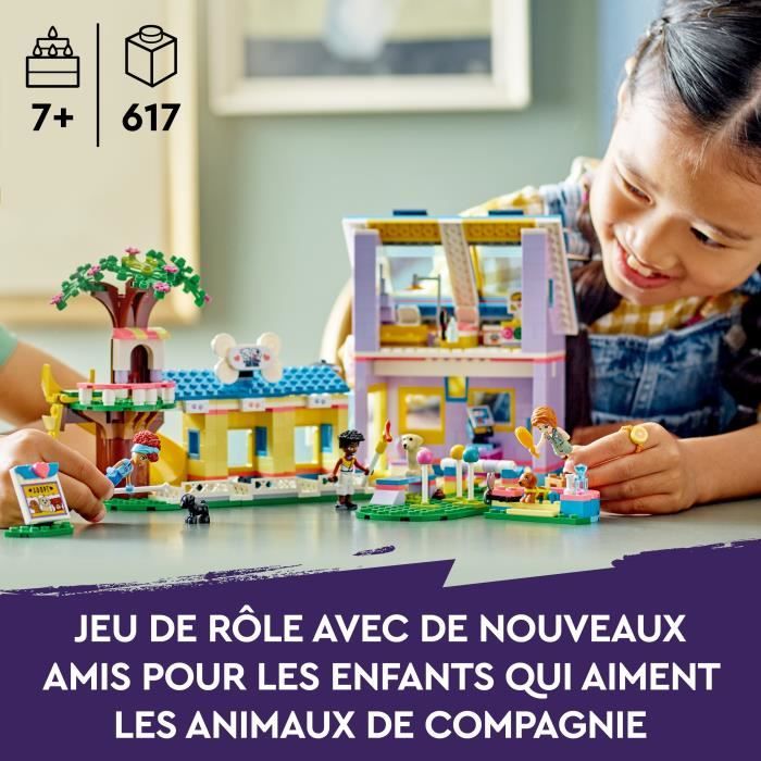 LEGO Friends 41727 Le Centre de Sauvetage Canin Jouet Vétérinaire avec Mini-poupées