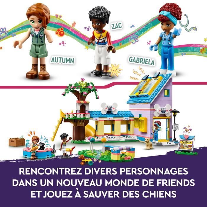 LEGO Friends 41727 Le Centre de Sauvetage Canin Jouet Vétérinaire avec Mini-poupées