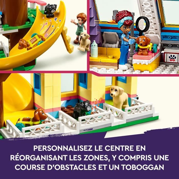 LEGO Friends 41727 Le Centre de Sauvetage Canin Jouet Vétérinaire avec Mini-poupées