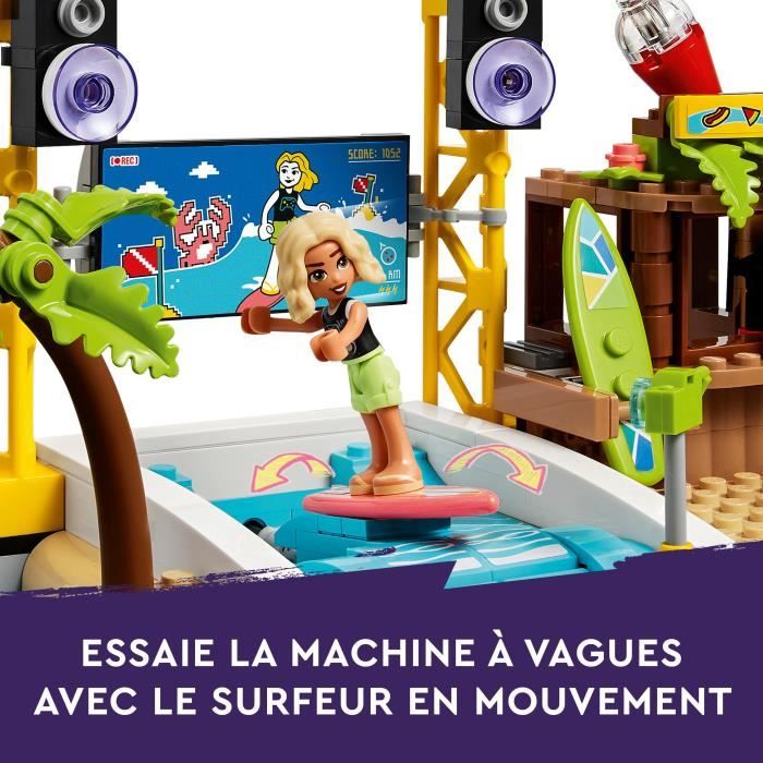 LEGO Friends 41737 Le Parc d’Attractions a la Plage Jouet de Construction Avancée Enfants 12 Ans