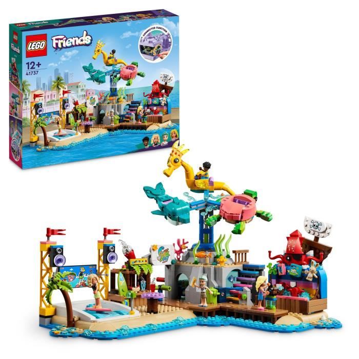 LEGO Friends 41737 Le Parc d’Attractions a la Plage Jouet de Construction Avancée Enfants 12 Ans