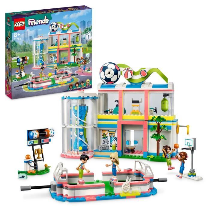 LEGO Friends 41744 Le Centre Sportif Jouet avec Figurines et Jeux de Football Basketball et Tennis