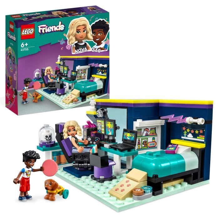 LEGO Friends 41755 La Chambre de Nova Jouet sur le Theme du Gaming avec Mini-Poupée