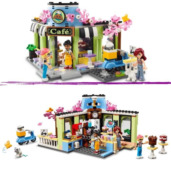 LEGO Friends 42618 Le café de Heartlake City - Accessoires cuisine enfant sociabilité