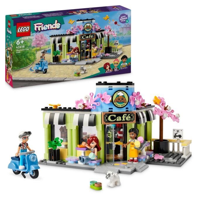 LEGO Friends 42618 Le café de Heartlake City - Accessoires cuisine enfant sociabilité