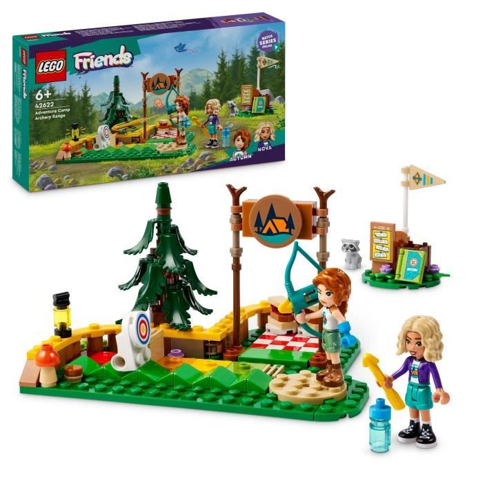 LEGO Friends 42622 Le stand de tir a l’arc de la base de loisirs - Set pour jeu de rôle