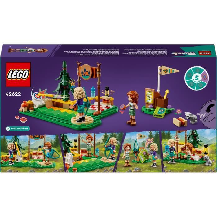 LEGO Friends 42622 Le stand de tir a l’arc de la base de loisirs - Set pour jeu de rôle