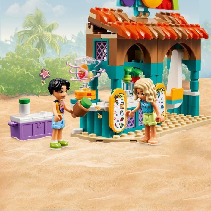 LEGO Friends 42625 Le bar a smoothies de la plage - Set boissons pour filles et garçons