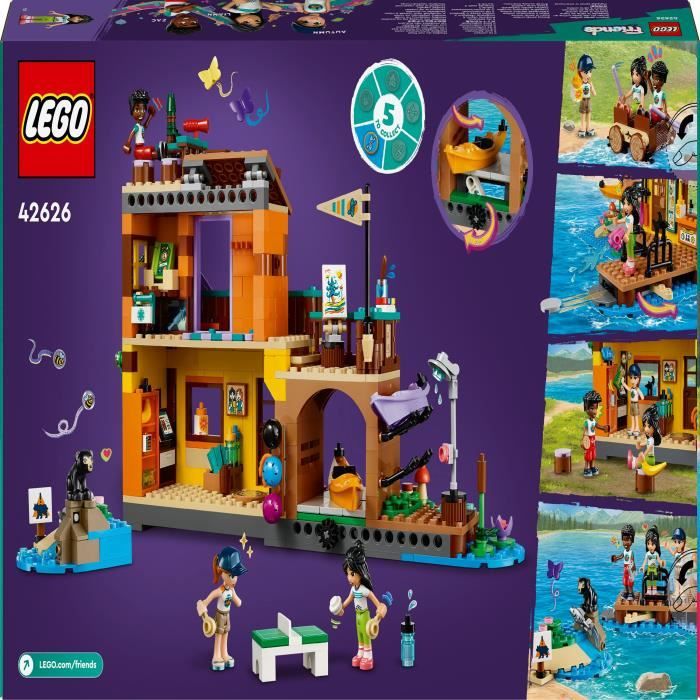 LEGO Friends 42626 Sports aquatiques a la base d’aventure - Jouet de construction