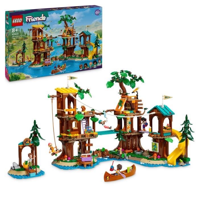 LEGO Friends 42631 La cabane dans l’arbre de la base de loisirs -Jeu créatif pour enfants