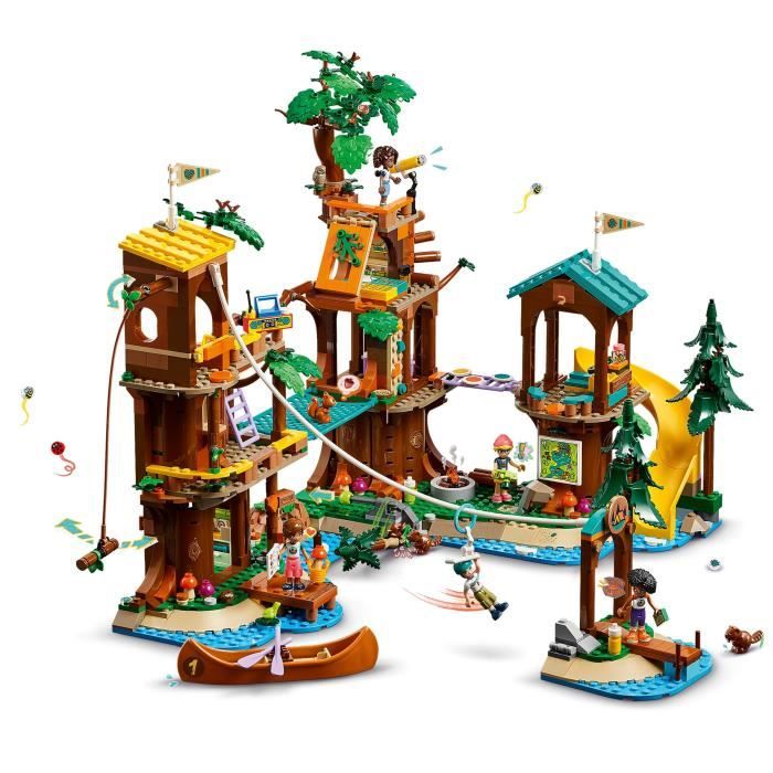 LEGO Friends 42631 La cabane dans l’arbre de la base de loisirs -Jeu créatif pour enfants