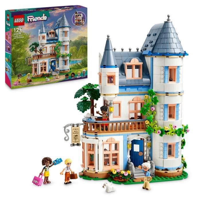 LEGO Friends 42638 La chambre d’hôte dans un château - Set de jeu imaginatif pour enfants