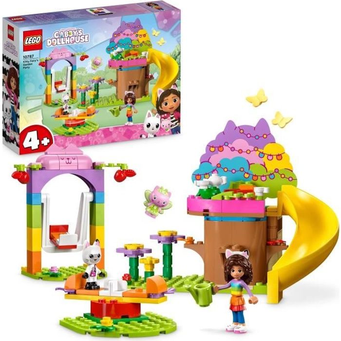 LEGO Gabby et la Maison Magique 10787 La Fete au Jardin de Fée Minette Jouet avec Figurines