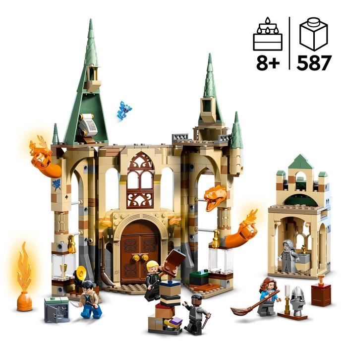 LEGO Harry Potter 76413 Poudlard: la Salle sur Demande Jouet Château avec Figurine Serpent de Feu