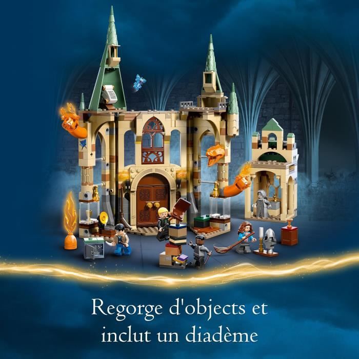 LEGO Harry Potter 76413 Poudlard: la Salle sur Demande Jouet Château avec Figurine Serpent de Feu