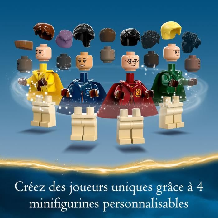 LEGO Harry Potter 76416 La Malle de Quidditch Jouet 1 ou 2 Joueurs avec 3 Jeux de Quidditch