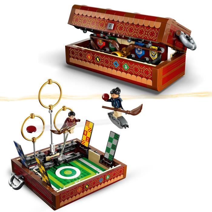 LEGO Harry Potter 76416 La Malle de Quidditch Jouet 1 ou 2 Joueurs avec 3 Jeux de Quidditch