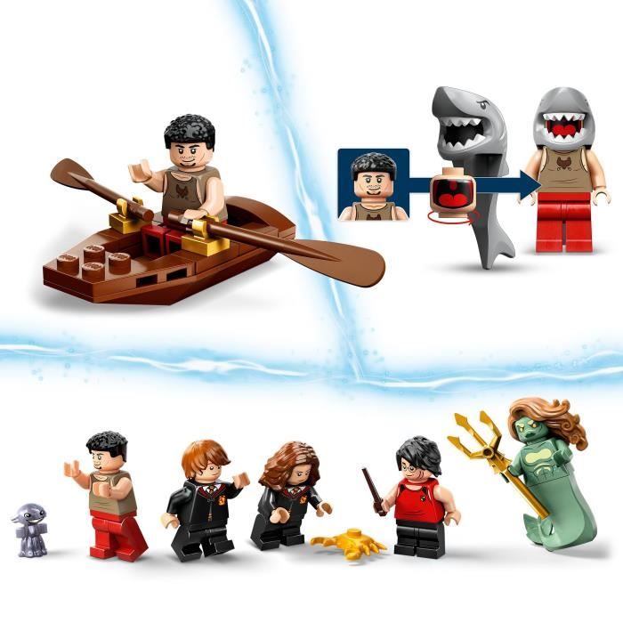 LEGO Harry Potter 76420 Le Tournoi des Trois Sorciers: le Lac Noir Jouet avec Bateau et 5 Figurines