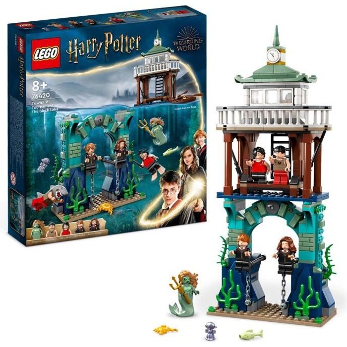 LEGO Harry Potter 76420 Le Tournoi des Trois Sorciers: le Lac Noir Jouet avec Bateau et 5 Figurines