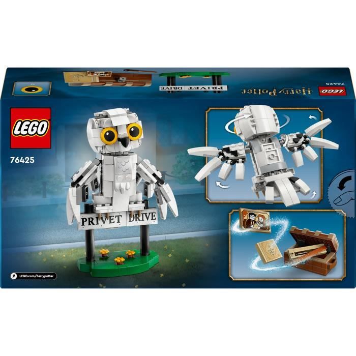 LEGO Harry Potter 76425 Hedwige au 4 Privet Drive Jouet de Construction pour Enfants