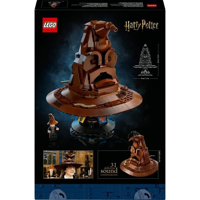 LEGO Harry Potter 76429 Le Choixpeau Magique qui Parle Idée Cadeau Theme de Poudlard