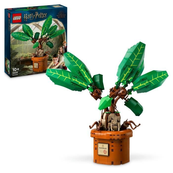 LEGO Harry Potter 76433 Mandragore - Plante et pot - Idée de cadeau magique pour enfants