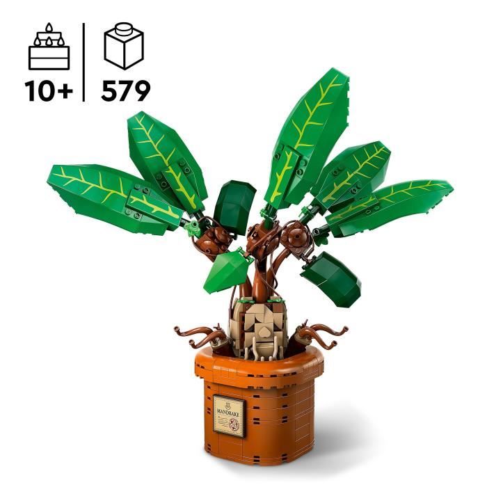 LEGO Harry Potter 76433 Mandragore - Plante et pot - Idée de cadeau magique pour enfants