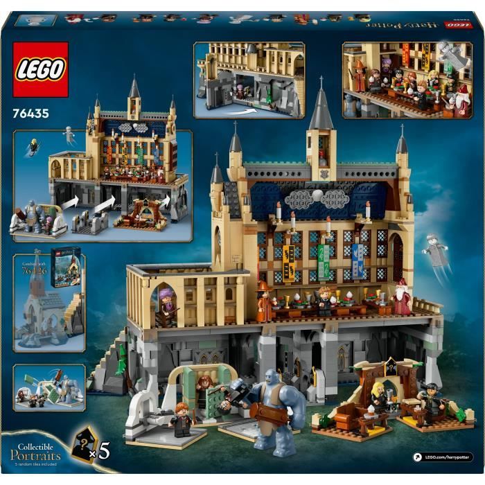 LEGO Harry Potter 76435 Le château de Poudlard: la grande salle - Set a collectionner